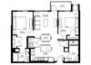 Millberry_2 Bedroom Floor Plan